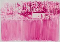 In the Pines by Ruby Swinney contemporary artwork painting, works on paper