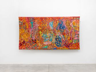 Exhibition view: Pacita Abad, Colors of My Dream, Tina Kim Gallery, New York (18 May–24 June 2023). Courtesy the Pacita Abad Art Estate and Tina Kim Gallery. Photo: Charles Roussel.