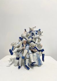 Blue Suite II by Justine Otto contemporary artwork ceramics