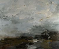 Heading North, sky light by Louise Balaam contemporary artwork painting