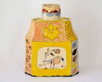 Fante Bird and Bull Mask Caddy by Claudia Rankin contemporary artwork sculpture