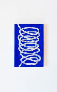 Blue loop by Claudia Terstappen contemporary artwork print