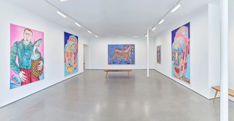 Exhibition view: Kryštof Strejc, Fish & Dog, Simchowitz, Los Angeles (1–22 October 2022). Courtesy Simchowitz.