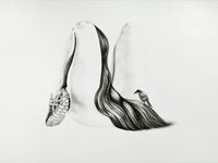 Poised runner by Patricia Piccinini contemporary artwork drawing