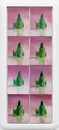 Fancy Goods (green bottle) by Emily Hartley-Skudder contemporary artwork painting