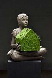 The Green House by Willy Verginer contemporary artwork painting, sculpture