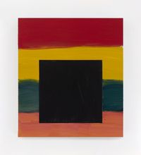 Black Square Colored Land by Sean Scully contemporary artwork painting