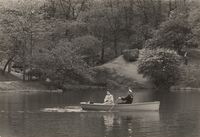 Two people in a row boat, Central Park by Frank Paulin contemporary artwork photography