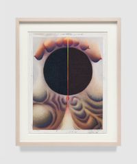 Postpartum belly void by Loie Hollowell contemporary artwork works on paper, drawing