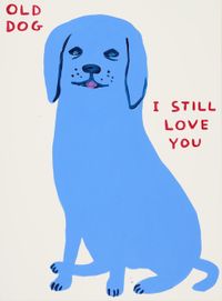 Old Dog, I still Love You by David Shrigley contemporary artwork print