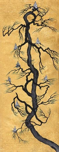 Vimalā-bhūmi: no bodhivrksa 離垢地：菩提本無樹 by Yao Jui-chung contemporary artwork drawing