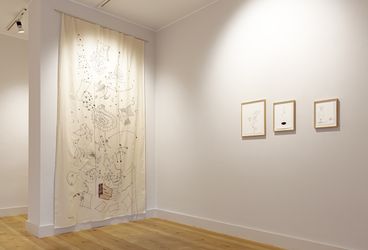 Exhibition view: Patricia Dreyfus, Lettre à moi-même #2,  Galerie Albrecht, Berlin (5 December 2020–30 January 2021). Courtesy Galerie Albrecht.   