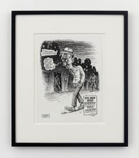 The Man Who Knew Too Much by R. Crumb contemporary artwork works on paper, drawing