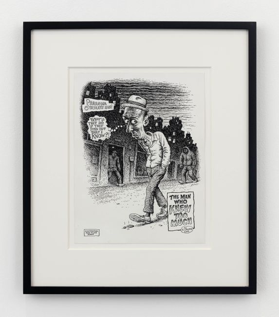 The Man Who Knew Too Much by R. Crumb contemporary artwork