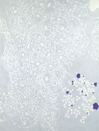 White Revolving in Gray - III by Natsuyuki Nakanishi contemporary artwork painting