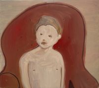 The Child and the Red Armchair by Rudy Cremonini contemporary artwork painting