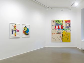 Exhibition view: Joe Fyfe, Lob des Lernens, Galerie Christian Lethert, Cologne (15 November 2019–11 January 2020). Courtesy Galerie Christian Lethert.