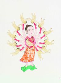 Super Mama by Wilson Shieh contemporary artwork drawing