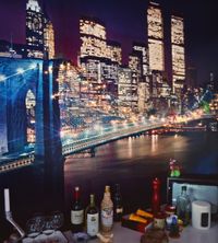 Brooklyn Bridge in Frankfurter Küche (from the series 'Domestic Landscapes') by Thomas Wrede contemporary artwork painting, photography