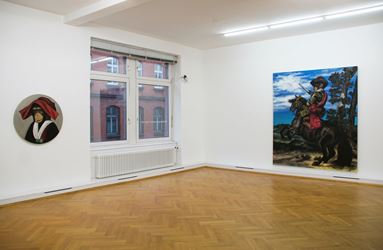 Exhibition view: Stefan à Wengen, Le Singe Peintre, Bernhard Knaus Fine Art, Frankfurt (7 February–23 May 2020). Courtesy Bernhard Knaus Fine Art.