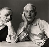 Frederick Kiesler and Willem DeKooning, New York by Irving Penn contemporary artwork photography