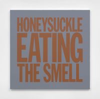 HONEYSUCKLE EATING THE SMELL by John Giorno contemporary artwork painting
