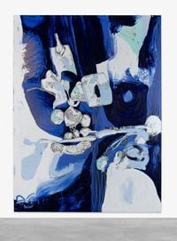 BLAU UNDERFUR by Donna Huanca contemporary artwork painting