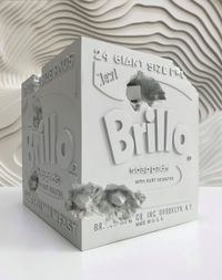 Eroded Brillo Box by Daniel Arsham contemporary artwork installation