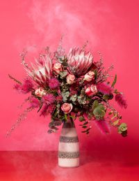 smoke sham (pink varigated rose) by Ann Shelton contemporary artwork photography