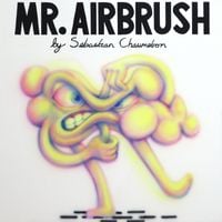 MR AIRBRUSH by Sebastian Chaumeton contemporary artwork painting