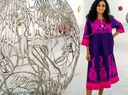 Egyptian artist Ghada Amer talks of 'Earth.Love.Fire'