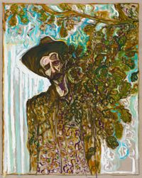 edge of the forest by Billy Childish contemporary artwork painting