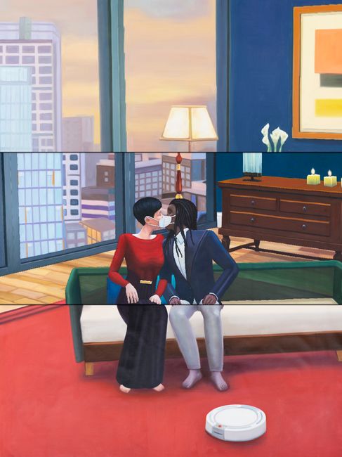 Home Sweet Home: Pandemic Love 2, 2022 by Mak Ying Tung 2 contemporary artwork
