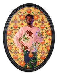 Portrait of Najee Hall II by Kehinde Wiley contemporary artwork painting