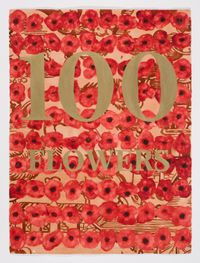 100 Flowers by Stieg Persson contemporary artwork painting