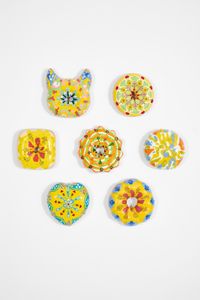 Blue and Yellow Donuts Set by Jae Yong Kim contemporary artwork sculpture