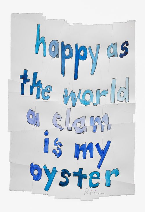 Hack Wit—clam world by Roni Horn contemporary artwork mixed media