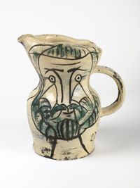 Tête d'homme barbu[Bearded man's head] by Pablo Picasso contemporary artwork ceramics