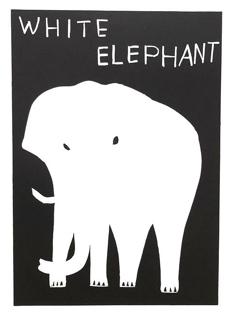 White Elephant by David Shrigley contemporary artwork