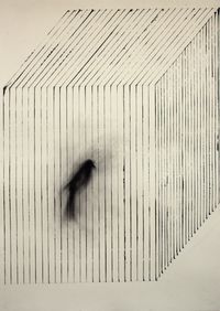 Cage #6 by Leila Mirzakhani contemporary artwork works on paper, drawing