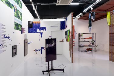 Exhibition view: Fyerool Darma, l♠nd$¢♠pΞ$, Yeo Workshop, Singapore (15 January–27 February 2022). Courtesy Yeo Workshop. Photographed by Ng Wugang.
