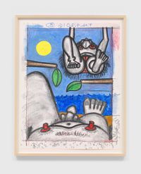 Untitled, Feb. 4, 2016 #1 by Carroll Dunham contemporary artwork painting, works on paper