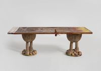 Doodly Long Table#32 by Zhou Yilun contemporary artwork mixed media