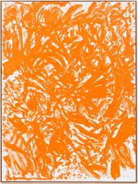 Trailer Scene [Orange] by Chris Succo contemporary artwork painting, works on paper, drawing