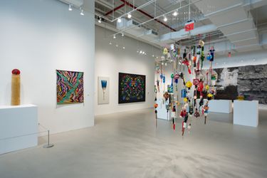 Exhibition view: Group Exhibition, Native American Art Now, Sundaram Tagore Gallery, New York (7 September – 7 October 2023). Courtesy Sundaram Tagore Gallery.