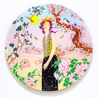 Minimal Celestine by Tomokazu Matsuyama contemporary artwork painting, mixed media