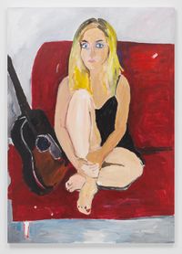 Emma Jenney and Her Favorite Guitar by Henry Taylor contemporary artwork painting