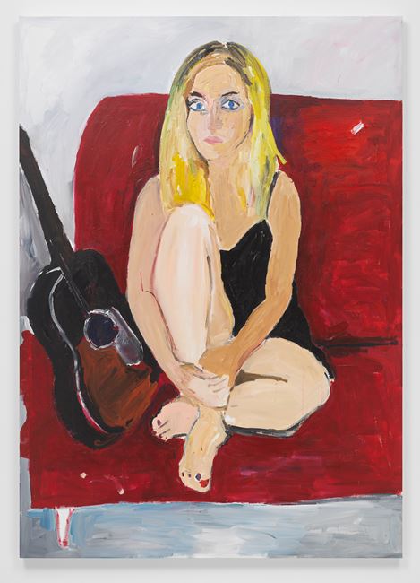 Emma Jenney and Her Favorite Guitar by Henry Taylor contemporary artwork