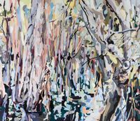 Paperbark Swamp by Oliver Watts contemporary artwork painting