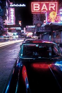 'Neon and Black Jaguar', HK:PM, Tsim Sha Tsui,Hong Kong, by Greg Girard contemporary artwork photography, print